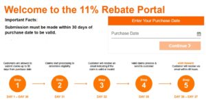 Home Depot 11% Rebate