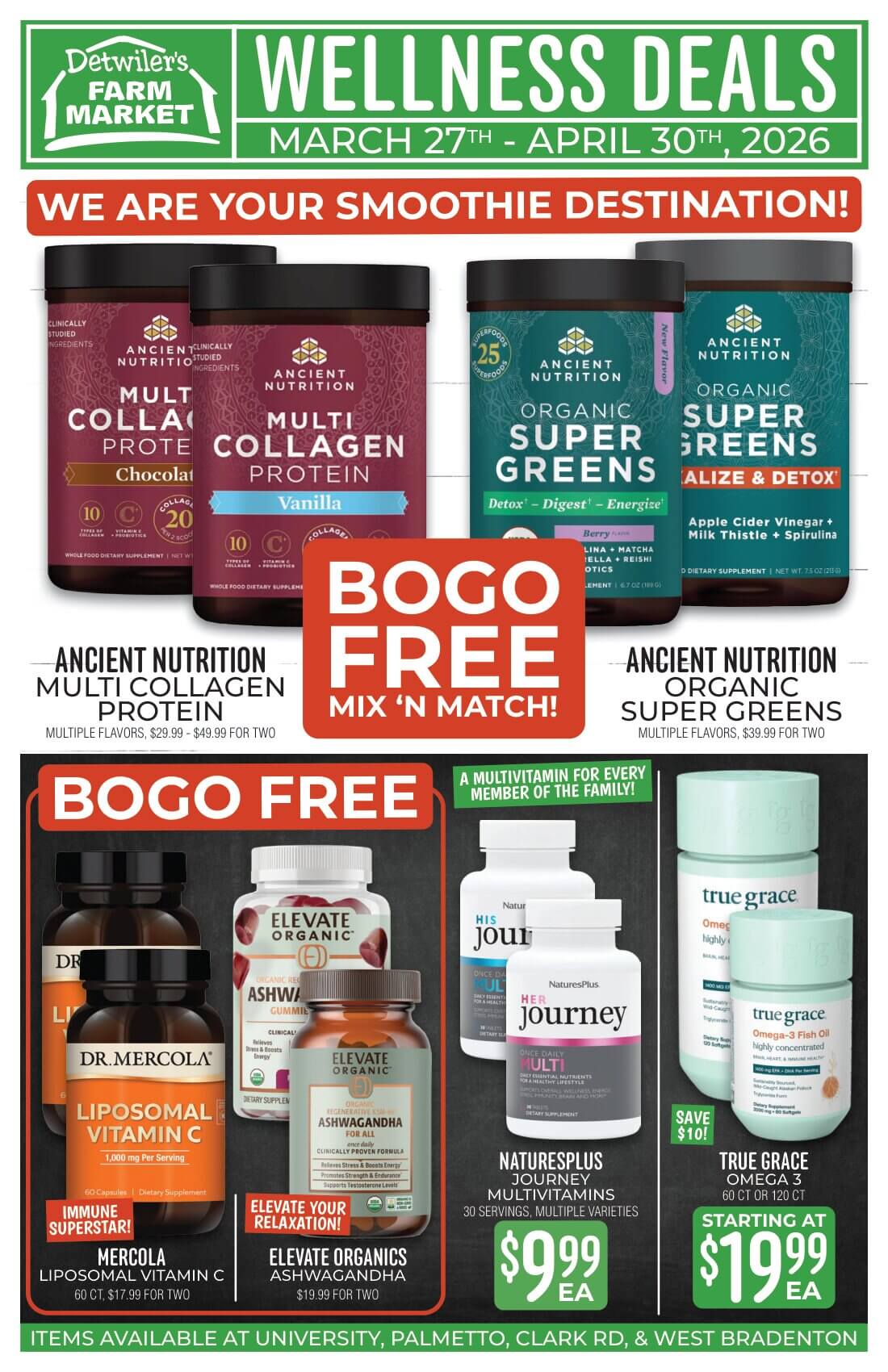 Detwiler's Farm Market Wellness Deals