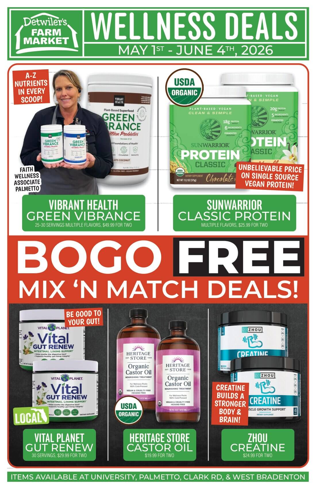Detwiler's Farm Market Wellness Deals